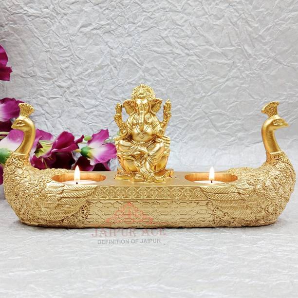 JaipurAce Beautiful Vinayak Ji Statue | Perfect Boat Ganesha Idol for Home & Office Decor Decorative Showpiece  -  22 cm