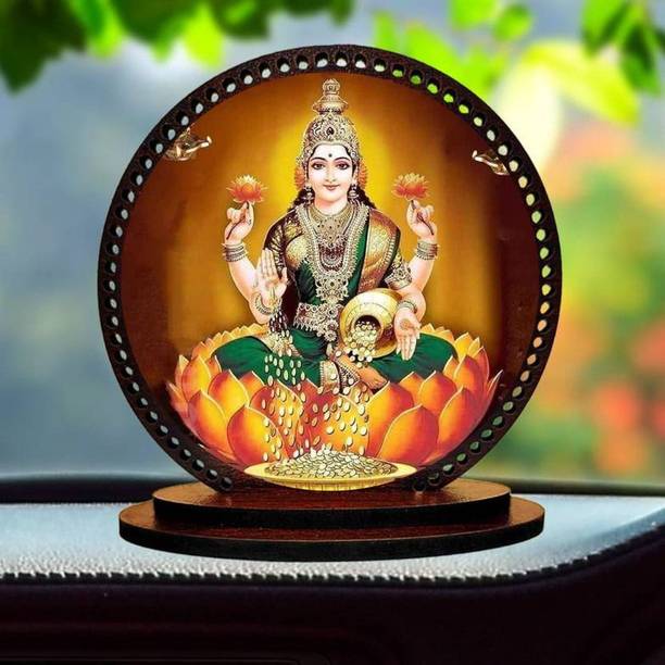 AJStore Lord Laxmi ji Idol for car Dashboard & Home Decorative Showpiece  -  7.62 cm