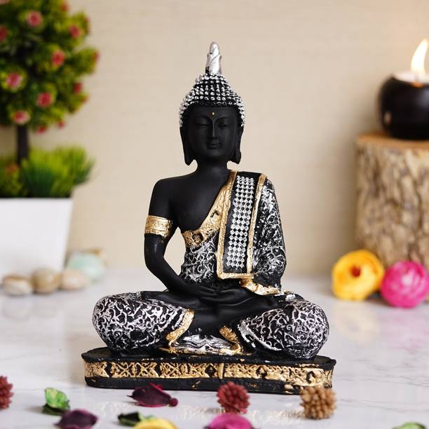 Royalbox Meditating Buddha Statue For Home Decor Idol/Showpiece Decorative Showpiece  -  17 cm