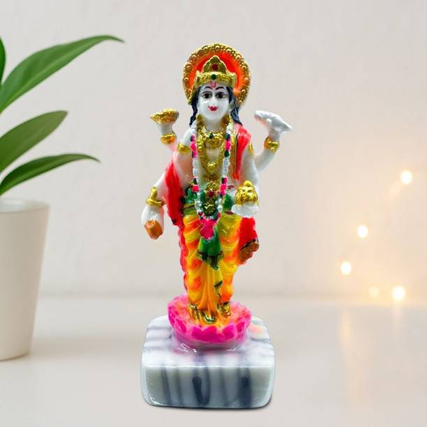 Sudaya lord Dhanvantari murti,Divine blessing gift, home decor Decorative Showpiece  -  12.5 cm