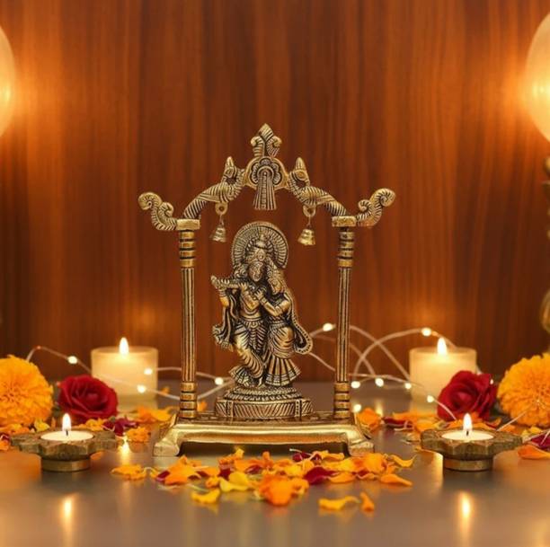 Lord radha krishna statue Radha Krishna Idol डेकोरेटिव शोपीस  -  19 cm