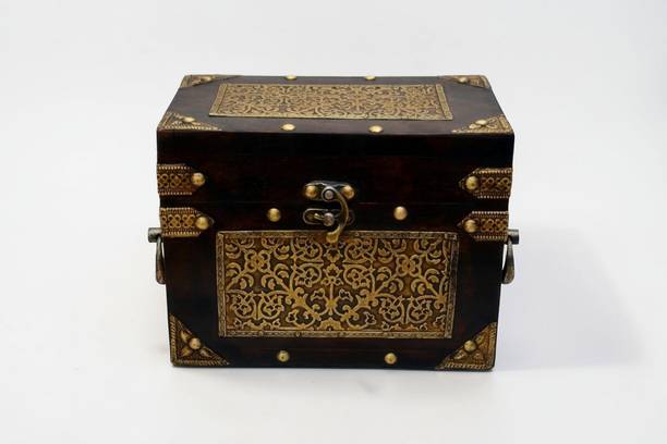 Diggy Arts Antique Jewellery Box Decorative Showpiece - 14 cm