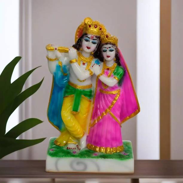 VIVARS Radha Krishna Statue Decorative Showpiece  -  21.6 cm