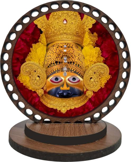 ar creative Khatu Shyam Baba Car Dashboard Idol, God Statue For Car, Home, Office Decorative Showpiece  -  7.62 cm