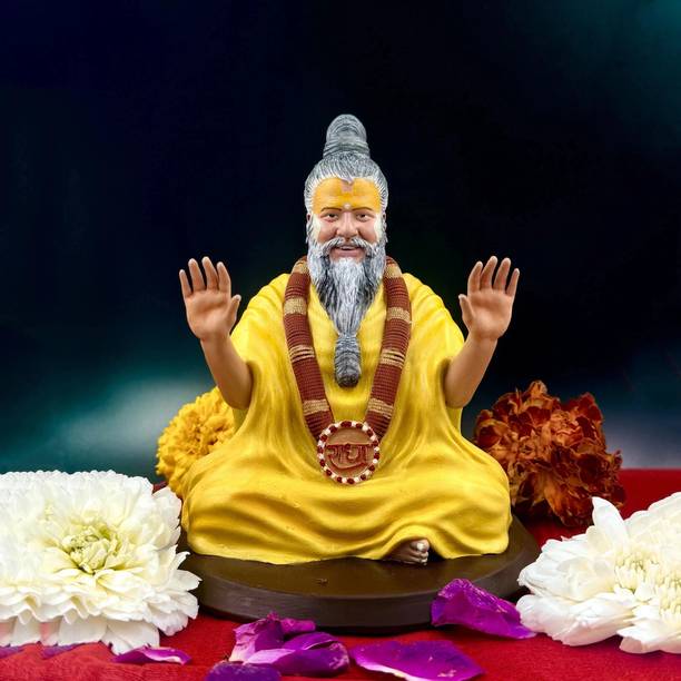 STATURE3D Premanand Ji Maharaj Idol – Devotional Statue for Home & Car Dashboard 4 Inch Decorative Showpiece  -  10 cm