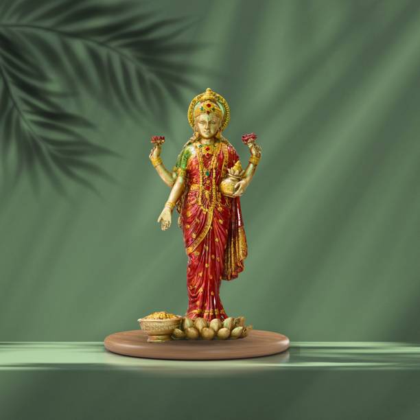 BECKON VENTURE Elegant Resin Laxmi Showpiece For Home Decor Show pieces Gift Items living room Decorative Showpiece  -  25.5 cm