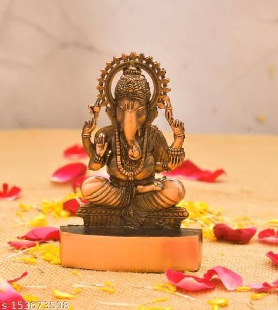PUCHCHI Lord Ganesha Idols for home decor|God idols for car dashboard|Ganesha Idol Decorative Showpiece  -  11.9 cm