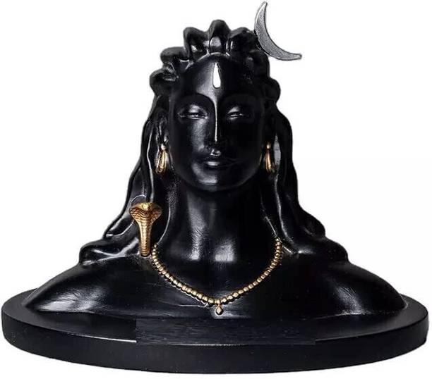 EliteTouch Divine Edge Adiyogi Shiv Ji Statue For Pooja Room & Car Dashboard Decorative Showpiece  -  6.56 cm