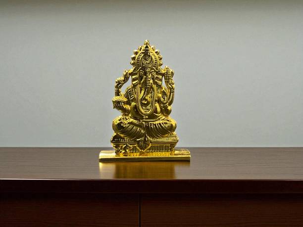 ASTRAMART God Ganesha / ganapathi / Pillaiyar idol for car dashboard Decorative Showpiece  -  6.5 cm