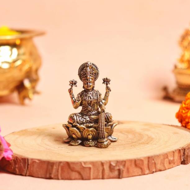 The Spiritual Living Lord Laxmi Mata Ji Idol | Murti | Statue For Wealth | Vastu & Feng Shui | Decorative Showpiece  -  5.1 cm