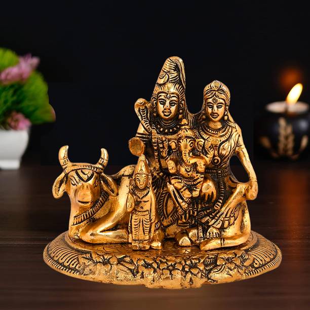 Kitlyn Shiv Parivar God Idol,Shiv Parivar God Murti Figurine Religious Pooja Gift items Decorative Showpiece  -  13 cm
