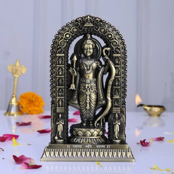 Craftam Ram Lalla Idol Ayodhya Murti For Home and Office Temple Decorative Showpiece  -  16 cm