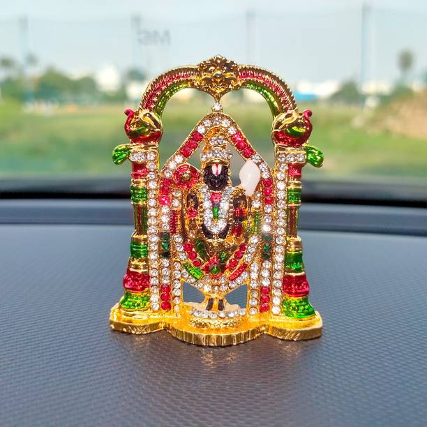 DecorDestiny Balaji Idol Car Dashboard, God Idols for Car Dashboard, Home Puja Statue Gift Decorative Showpiece  -  2.2 cm