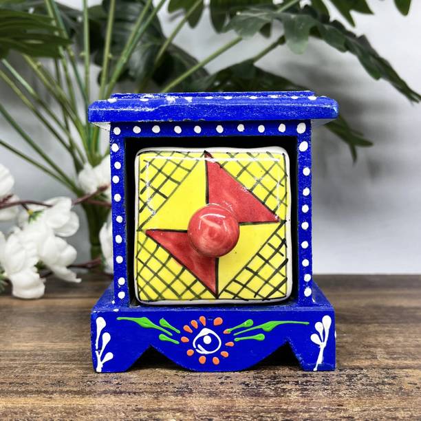Diwam handicrafts home decor drawer box, handmade decorative box Decorative Showpiece  -  12 cm