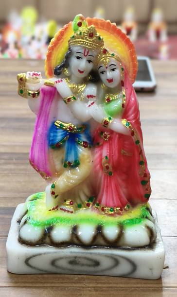 CHINTELS Radha Krishna Standing Statue डेकोरेटिव शोपीस  -  5 cm