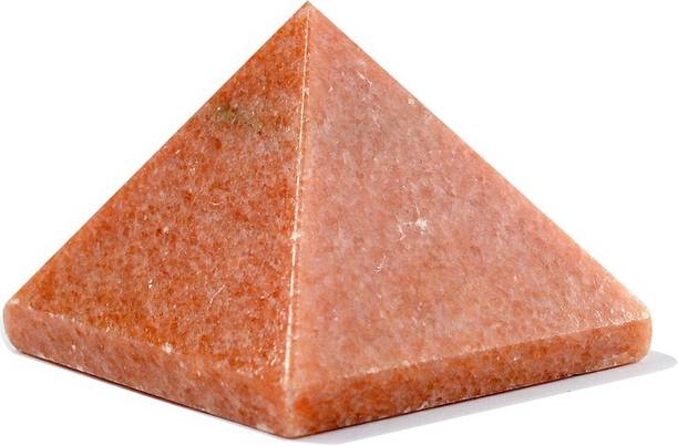 REIKI CRYSTAL PRODUCTS Peach Aventurine Pyramid Natural Crystal Pyramid 40-45 mm Reiki Healing Stone Pyramid For Vastu Correction And Increase Energy Decorative Showpiece  -  4 cm
