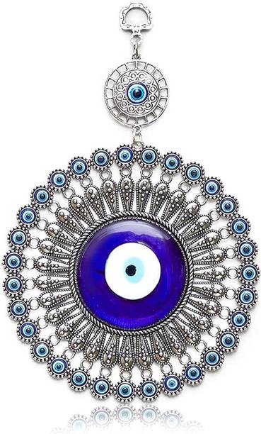 BLUE BEADS Elegant Blue Evil Big Size Eye Wall Hanging for Home & Office