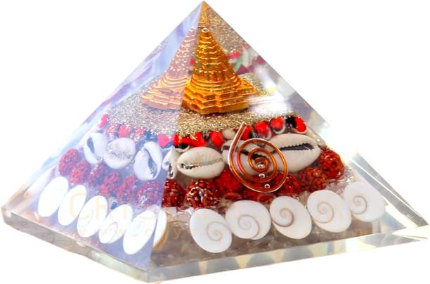 The Vastu Aura Shree Laxmi Gomti Chakra Yantra Pyramid Crystal Yantra