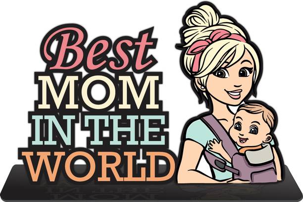 APS Art Plus Store Best Mom In The World Gift For Mother, Mother's Day Gift Item Decorative Showpiece  -  30.48 cm