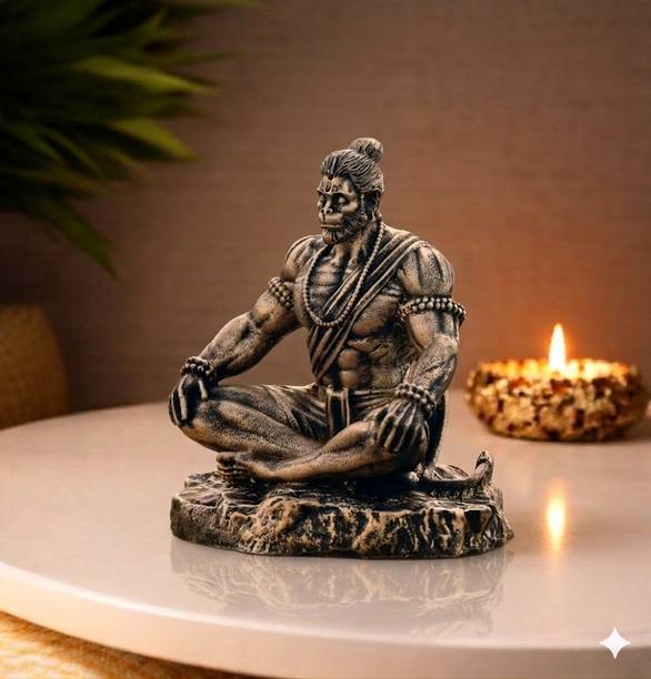 MADeco Lord Hanuman statue Decorative Showpiece  -  10 cm