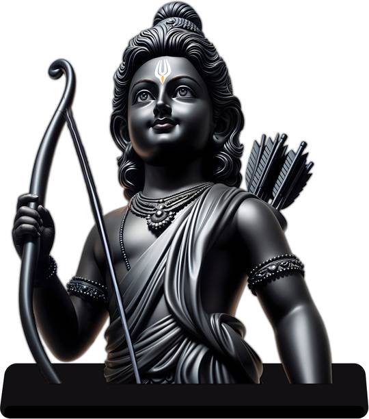 Indianara Ram Lalla Ayodhya Mandir 2d cutout डेकोरेटिव शोपीस  -  24 cm
