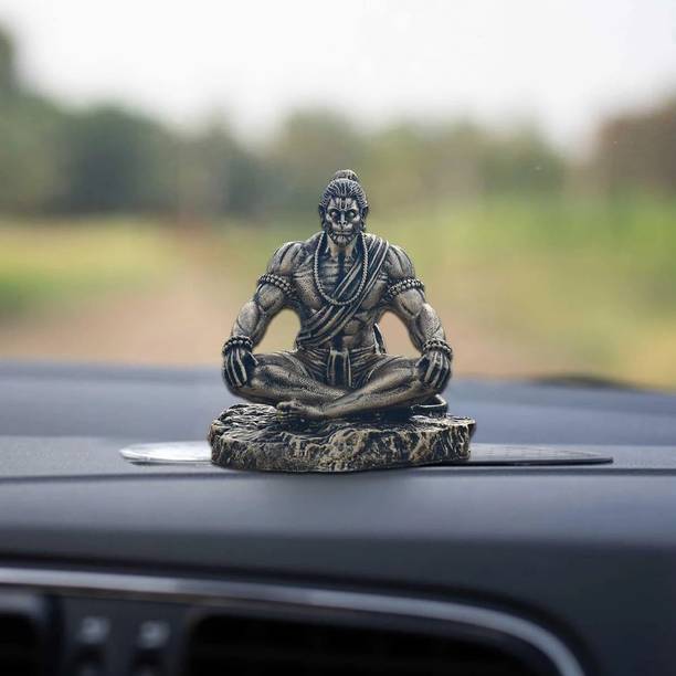 Saugat Traders Lord Hanuman Ji Statue for Car Dashboard, Home Decor, Pooja God Idol Decorative Showpiece  -  10 cm