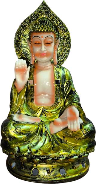 Amazing Handicraft Buddha Statue | Lord Buddha Showpiece -for Home & Table Decor, Office & Gifts Decorative Showpiece  -  33 cm