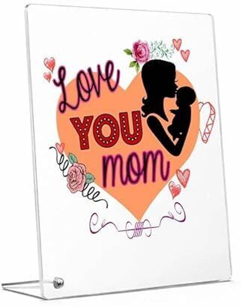 Feeling Well MOM Love Photo Frame 4x6 Inch Decorative Table Top Frame Decorative Showpiece  -  15.2 cm