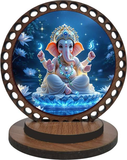 DECOCRU Cute Ganesha Car Dashboard, Home Decorative Showpiece  -  8.382 cm