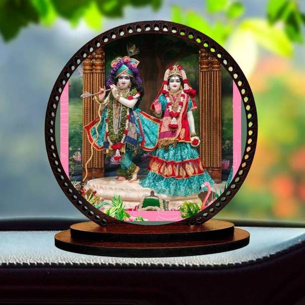 ASHIT Lord Radhe ji Idol for car Dashboard & Home Decorative Showpiece  -  7.62 cm