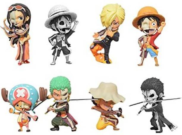 Augen One Piece 2 Side Set of 8 Action Figures Limited Edition(10cm)(Pack of 8)