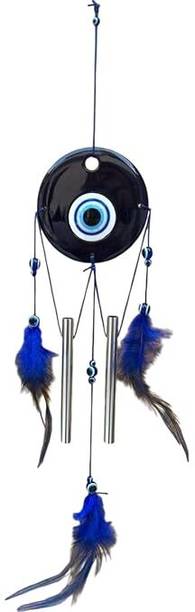 Unibuyzone Evil Eye hanging Wind Chimes For Home Office Car Bike Decorative Showpiece  -  50 cm