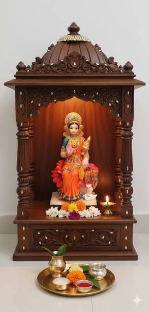 Gifts 'N' Greetings Home Décor Polyresin Elegant Lotus Laxmi Show Piece Decorative Showpiece  -  27 cm