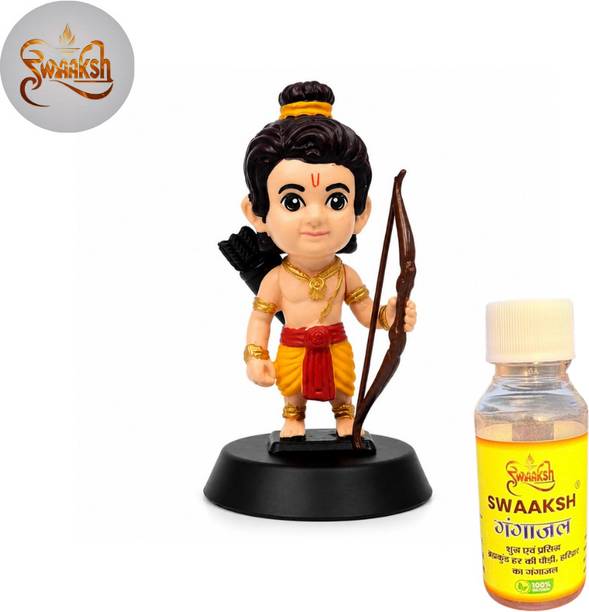swaaksh Maryada Purushottam Figurine WITH FREE GANGAJAL Decorative Showpiece  - 