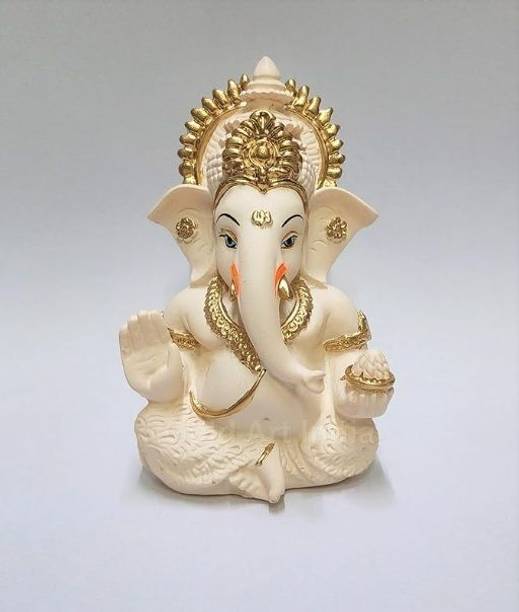 SHREESHYAM Ganesha Idol Car Dashboard Decorative Showpiece  -  3.5 cm