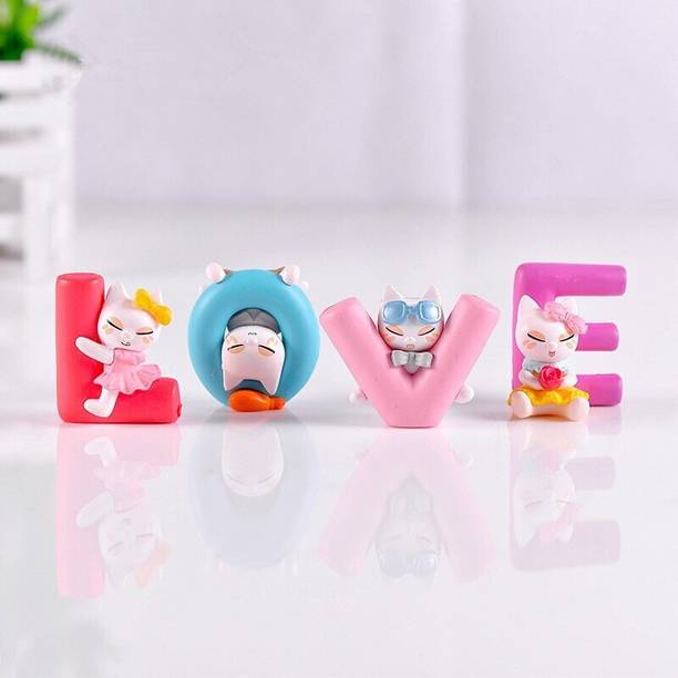 Chocozone Love Showpiece Valentine Gift for Girlfriend Boyfriend Husband Wife डेकोरेटिव शोपीस  -  3.8 cm