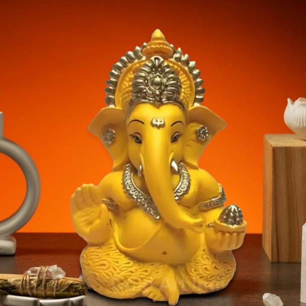VE AND YOU Ganpati Idol for Home Decor Decorative Showpiece  -  15 cm
