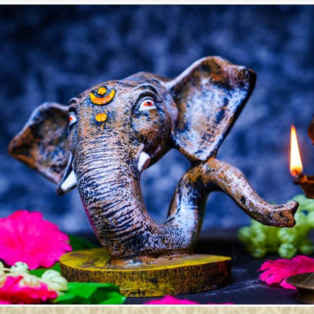iconart Premium Sund Ganesha Statue for Home Décor| For Spiritual Blessings, Gifting| Decorative Showpiece  -  15 cm