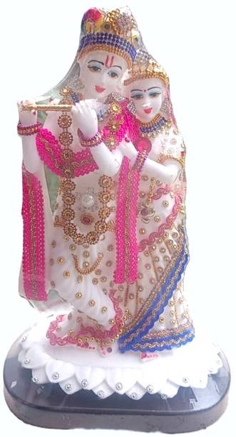 SriMaa Ventures Radha Krishna statue in marble dust fine piece 29 cm height Decorative Showpiece  -  29 cm