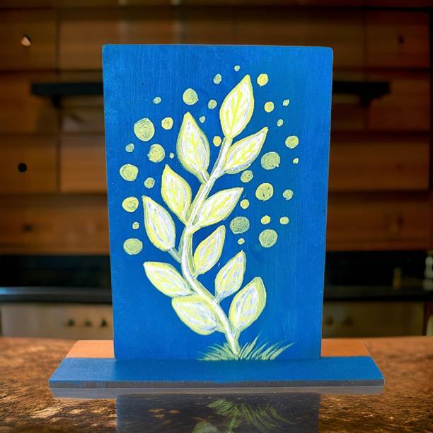 iy creations Hand Made Both Side printed Decorative Table Decorative Item For Office Decorative Showpiece - 14 cm