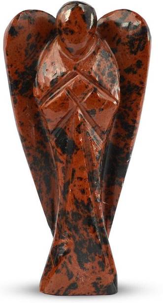 REIKI CRYSTAL PRODUCTS Natural Mahogany Obsidian Crystal Angel Size 7.6 cm (3 inch) Decorative Showpiece  -  7.5 cm