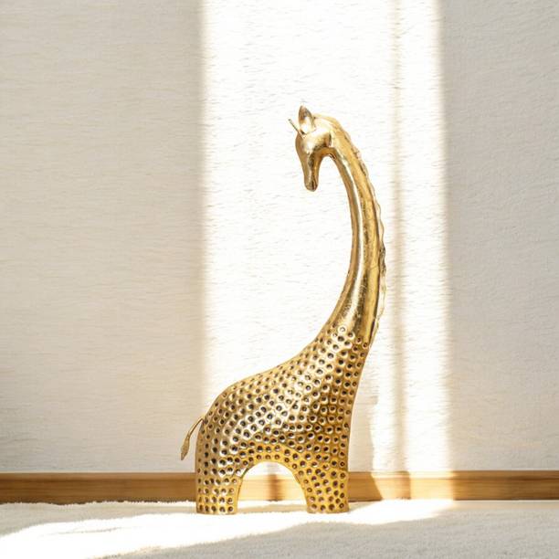 Jaipur Woods Handicraft Majestic Giraffe For Living Room Decor Decorative Showpiece  -  60 cm