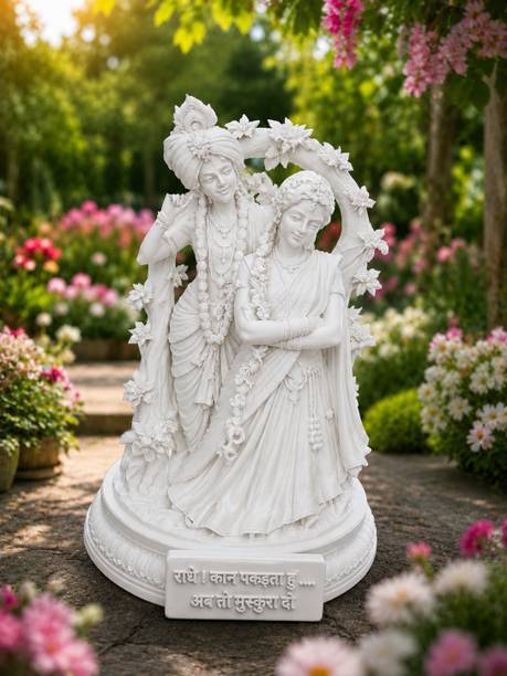 kalasrijan Lord RADHA - KRISHNA SORRY IMOTIONAL STATUE Decorative Showpiece - 17 cm