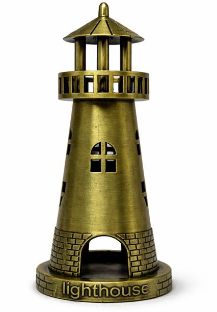 JimShi Vintage Nautical Lighthouse for Gift Table Decor in Home Office Decorative Showpiece  -  18 cm