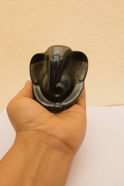 TSS The Sanatan Setu Raw Pyrite Ganesha Idol | for Home, Office, Car & Pooja Mandir Decorative Showpiece  -  7.6 cm
