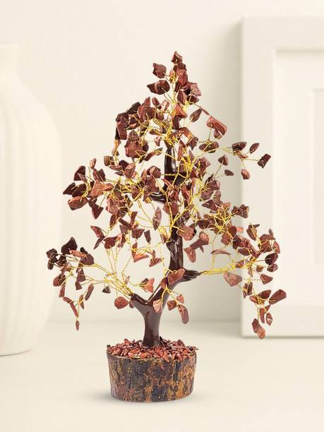Calminds Red Jasper Crystal Tree / Christmas Tree Home Decorative Showpiece  -  25 cm