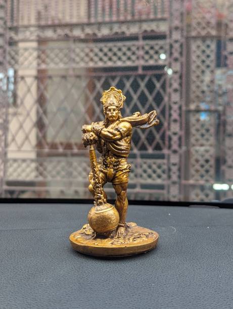 Lesija Lord Bahubali Hanuman Idol Statue Bajrang Bali Murti Decorative Showpiece  -  11.25 cm