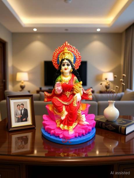 M Enterprises laxmi ji Decorative Showpiece  -  25.4 cm