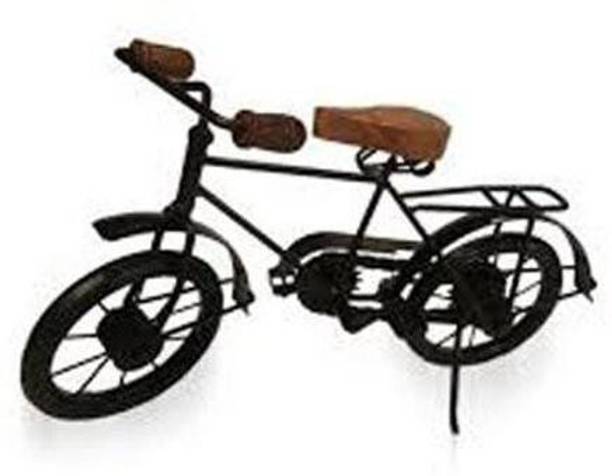 Anjaneya Handicrafts Antique Wooden and Iron Cycle for Diwali Decoration, Home and Office Table Decor, Best Toy for Birthday Gifting Decorative Showpiece  -  18 cm