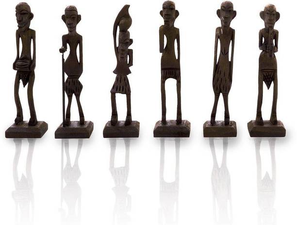 Shreemangalammart Antique African Zulu Tribal Men Handmade Gift -186 Decorative Showpiece - 5 cm